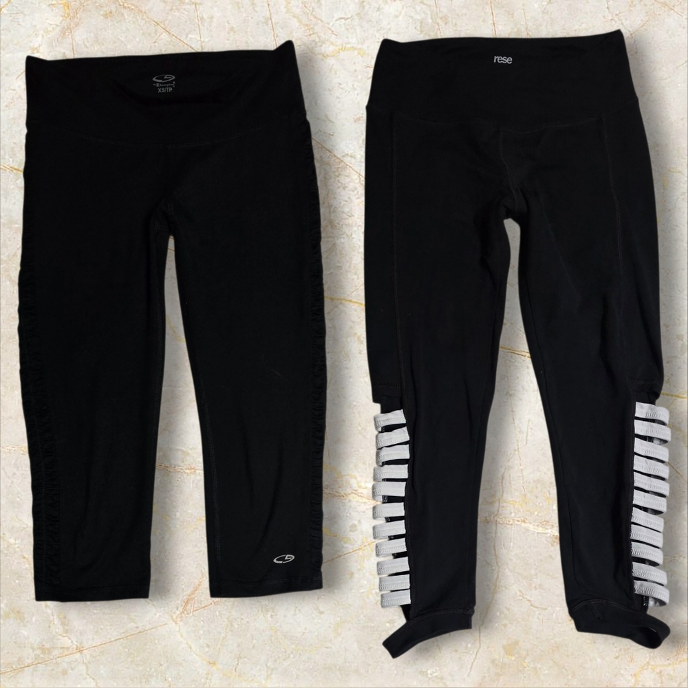Rese Champion 2pc Bundle Leggings Size XS Xsmall Crop Leggin Stretch Pants